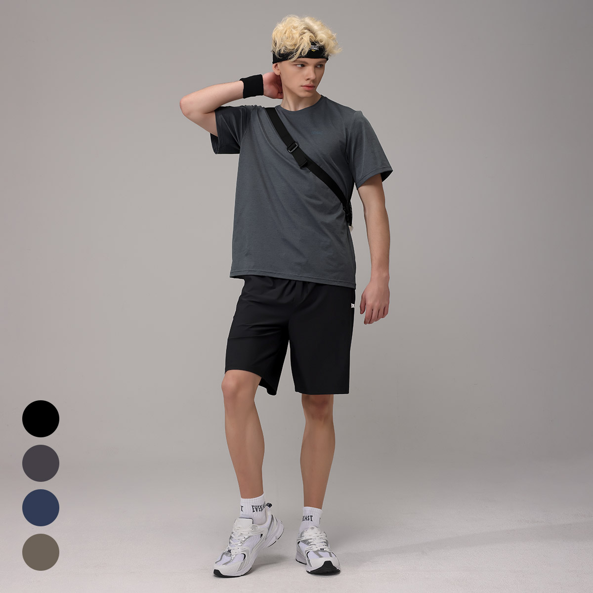 에버라스트 남자 여름 5부 반바지 스트라이프 팬츠 - 상품 이미지