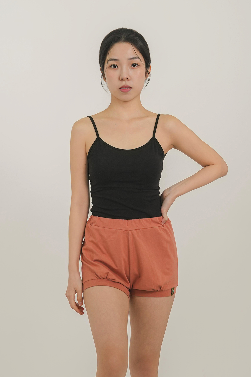 [에스라티] 람 요가 바지 여성 숏 셔링 여름 팬츠 요가복 필라테스 폴웨어 반바지 하의 - 상세 이미지 2