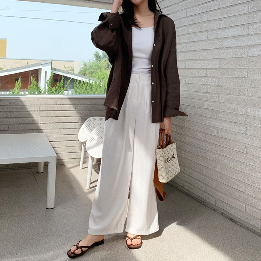 라트나 린넨 베이직 슬랙스 - 상세 이미지 4