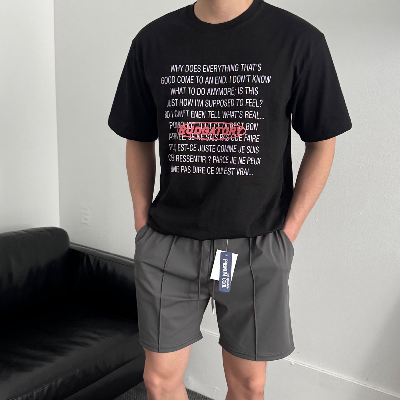 프린팅반팔 어깨넓어보이는반팔 남성반팔 - 상세 이미지 4