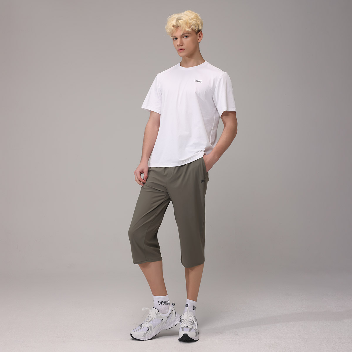 에버라스트 남자 7부 여름 바지 스트라이프 팬츠 - 상세 이미지 2