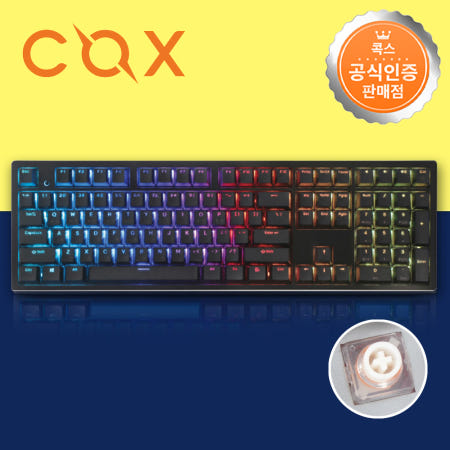 COX 콕스 엠프리스 무접점 노뿌 보글보글키보드 블랙, 45G