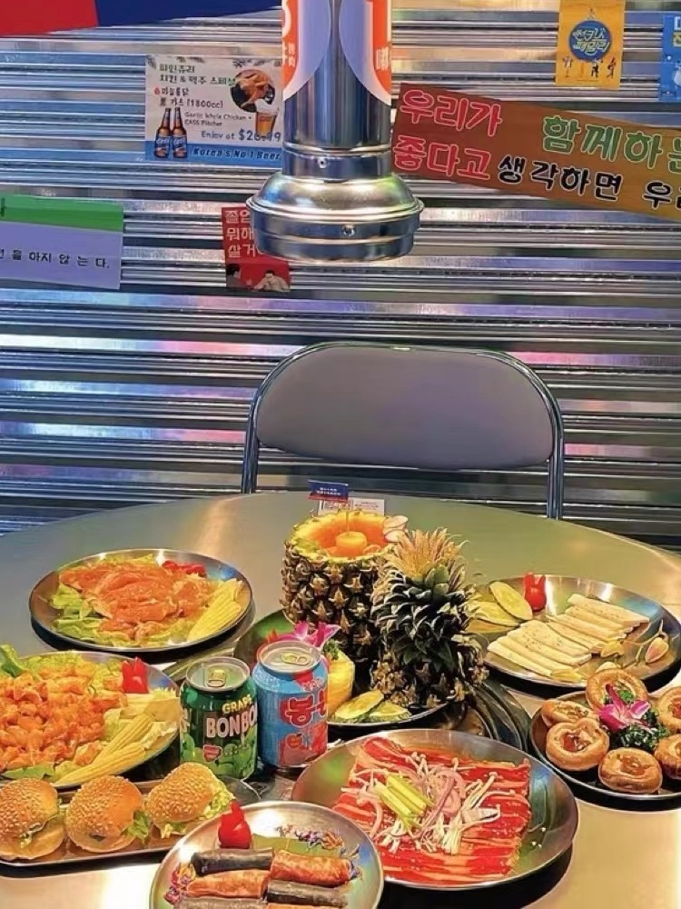 깡통테이블 라운드 스텐 로스타 탁자 조개구이 제트 43cm케그+90cm데스크탑 - 상세 이미지 5