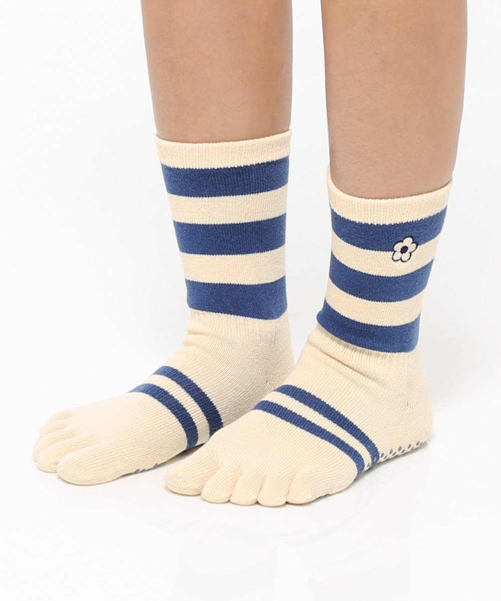 떰토 Cream Socks 필라테스 양말 토삭스 미끄럼방지 삭스 - 상세 이미지 4