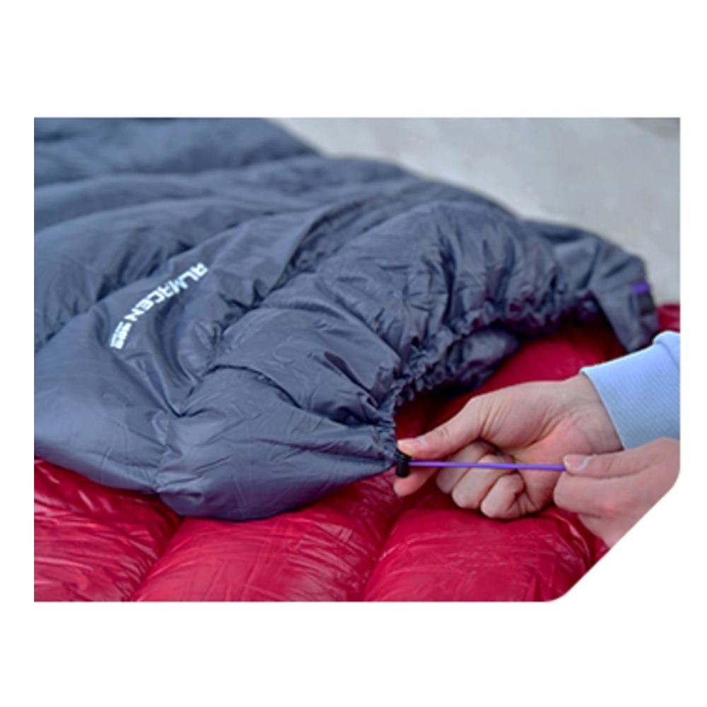 알마센 침낭 400 덕다운 오리털 초경량 미니멀 캠핑 백패킹 침낭