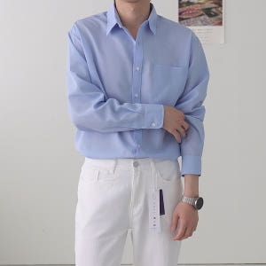 남자셔츠 링클프리 쿨링 남성남방 남자린넨셔츠 착용 후기 | 사이즈/핏 총정리 - 상품 이미지 3