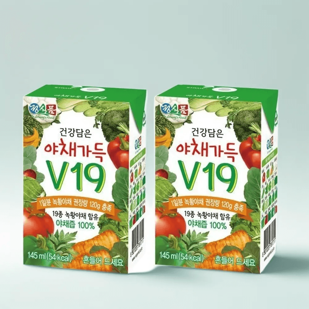 정식품 건강담은 야채가득 V19 야채주스 145ml 48팩 : 현대공판장