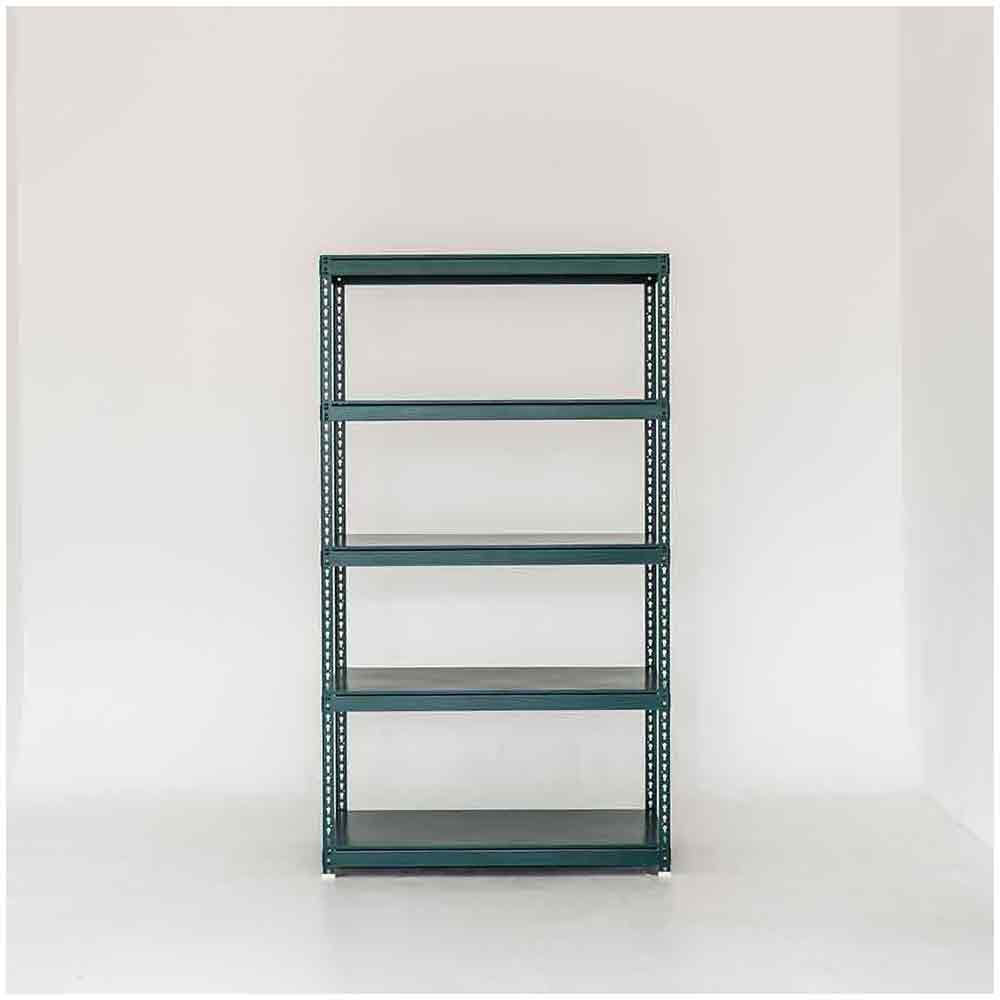 폴던스랙 올스틸 홈 카페 거실 수납 선반 인테리어 선반장 1000x300x1800mm, 5단, 딥그린 - 상품 이미지