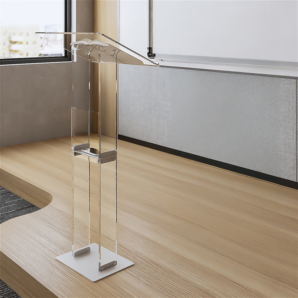 아크릴 단상 강연대 강의대 사회대 연설대 교수대 교탁 고정형