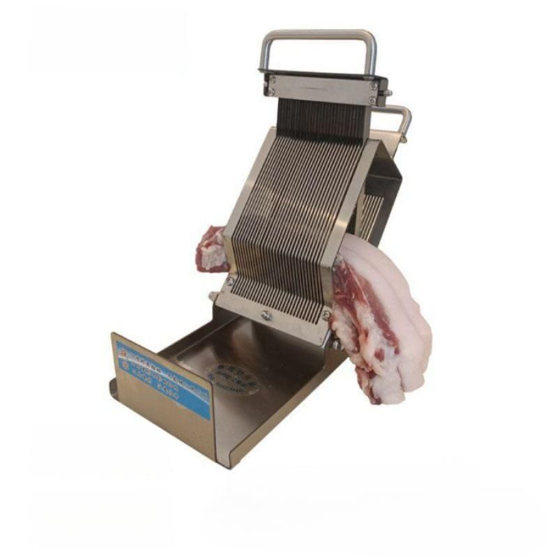 고기절단기 정육점 고기 써는기계 업소용 2mm 수동 생고기 슬라이서