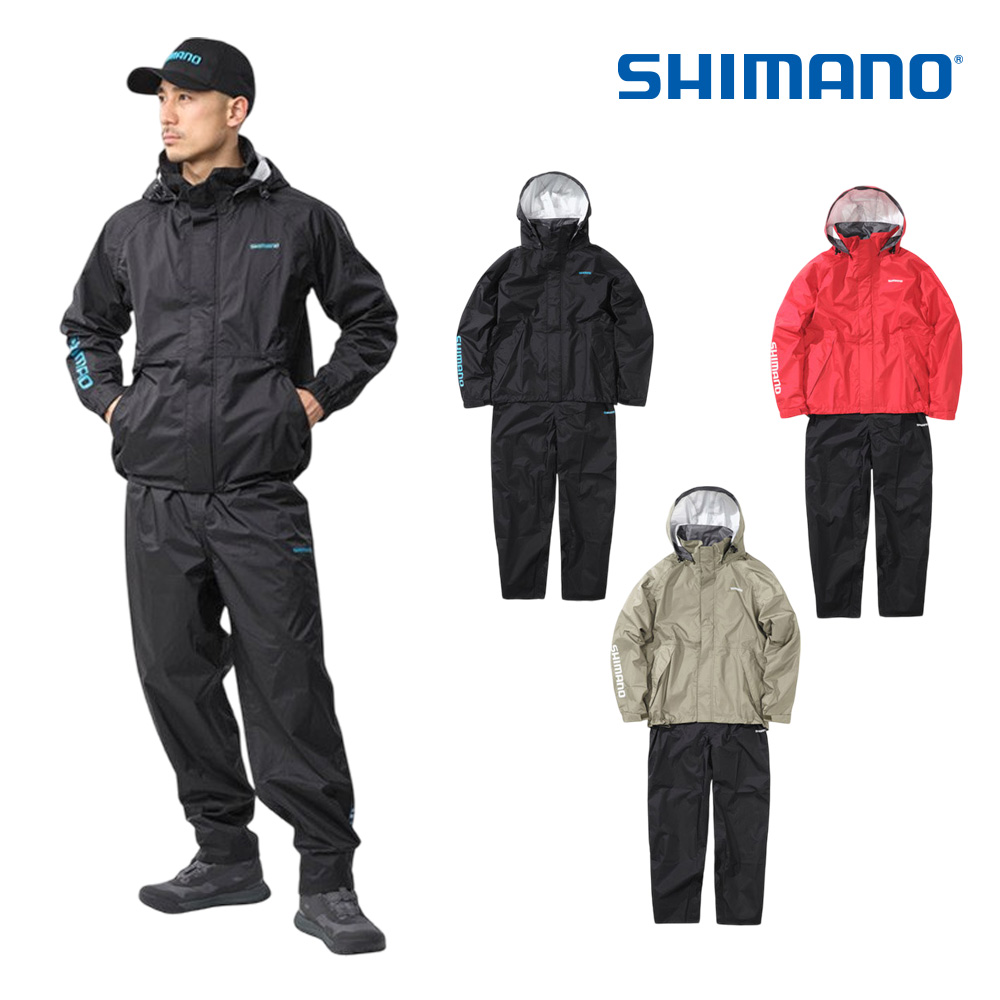 시마노 DS 베이직 레인슈트 RA-027Y 낚시복 세트 우의 우비 낚시옷 비옷