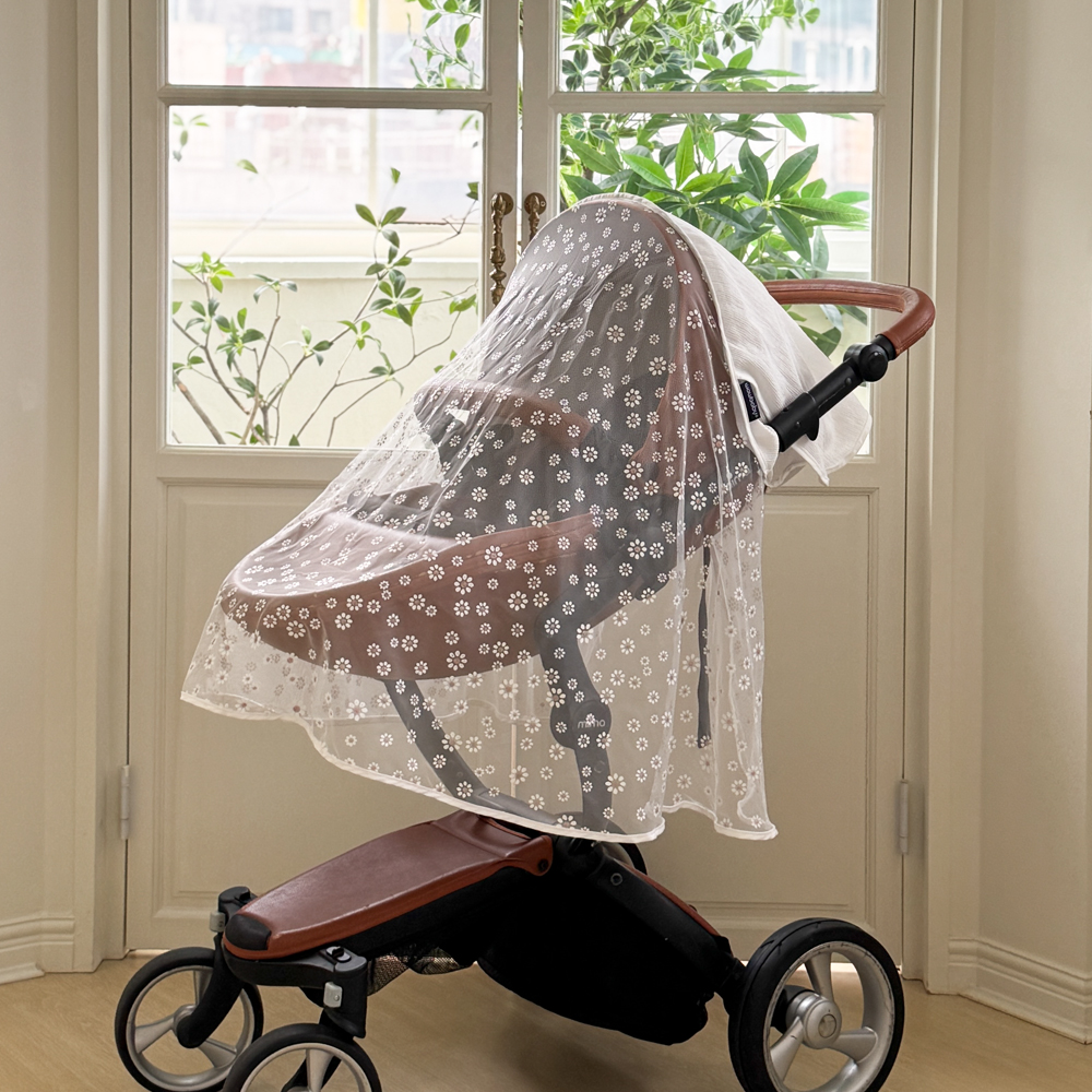 휴대용 디럭스 유모차 모기장 커버 방충망 여름
