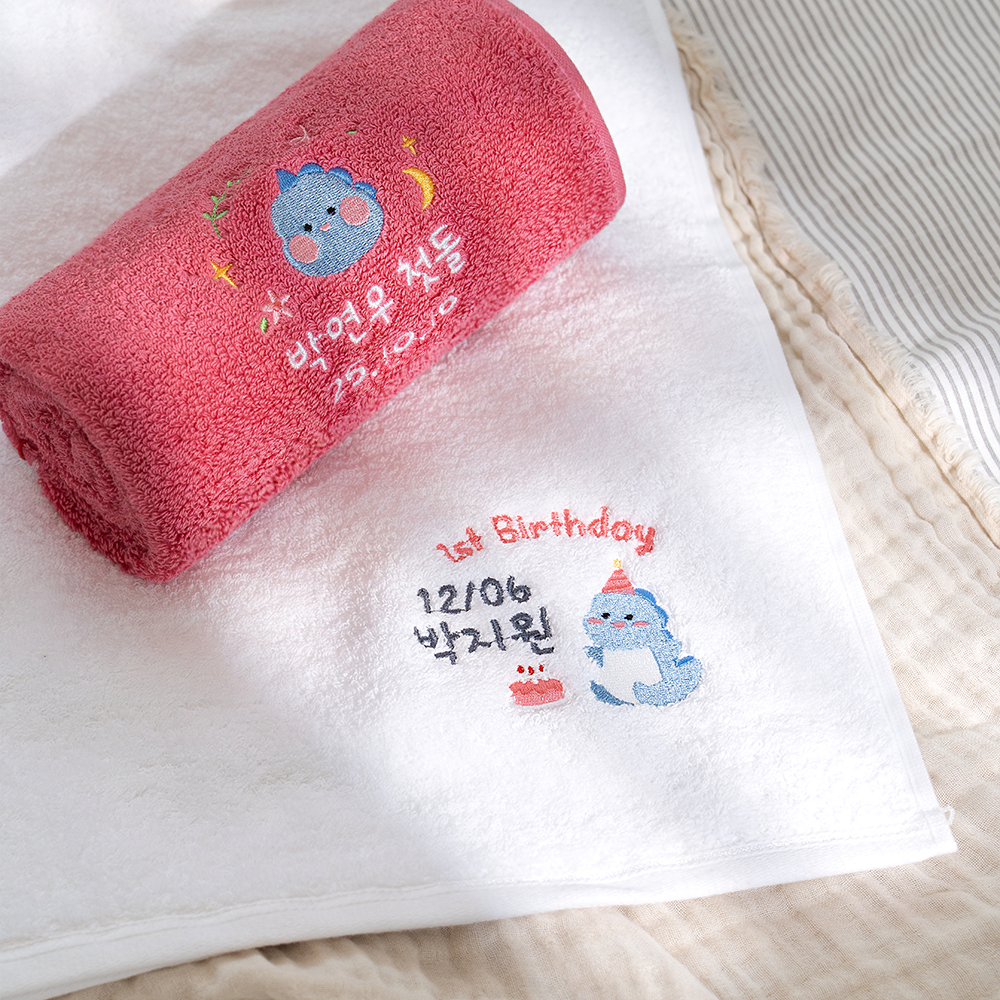 송월타올 돌 잔치 수건 답례품 소량 제작 돌수건 - 상세 이미지 5
