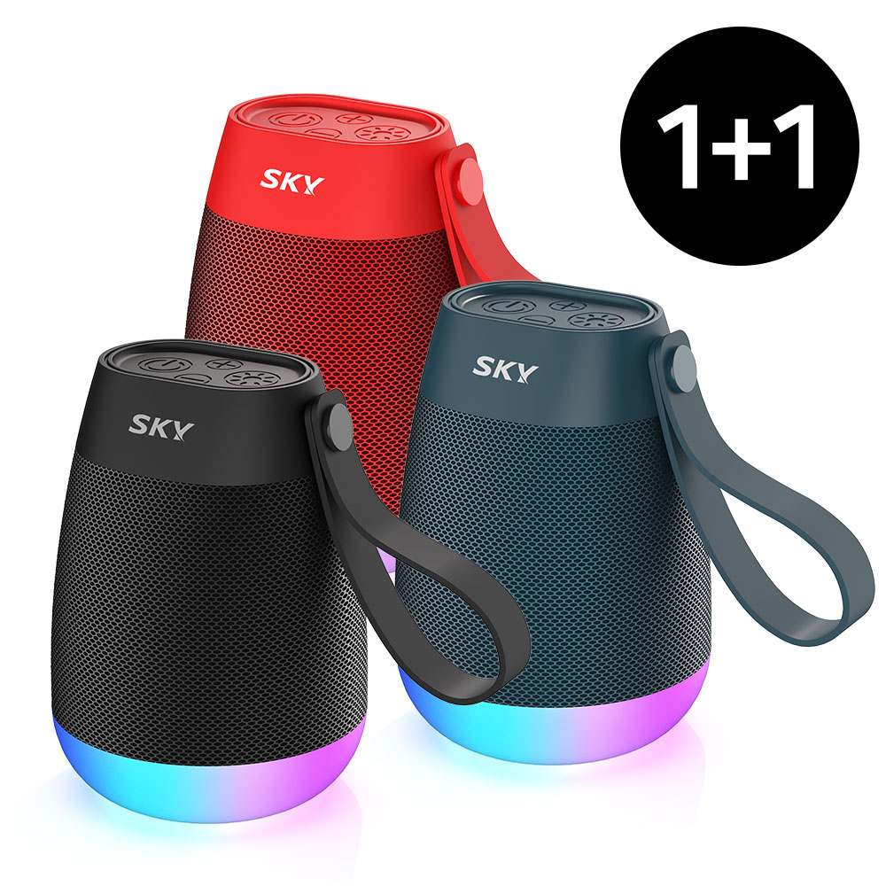 1+1 붐 네온 N1 5W 무선 블루투스 스피커 생활방수 LED - 메인 이미지