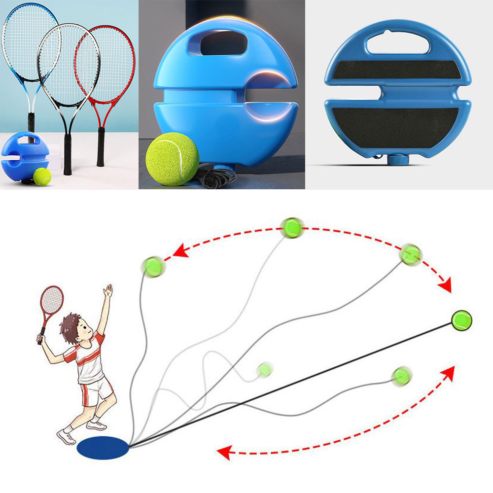 셀프 테니스 리턴볼 휴대용 초보 트레이닝 라켓 연습기