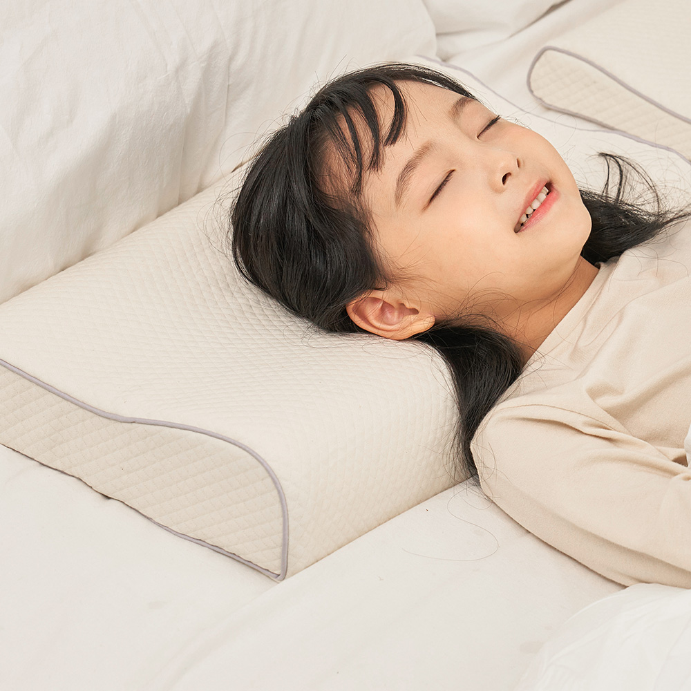 꿀잠 라텍스 어린이경추베개 주니어베개 7세부터 초등학생베개