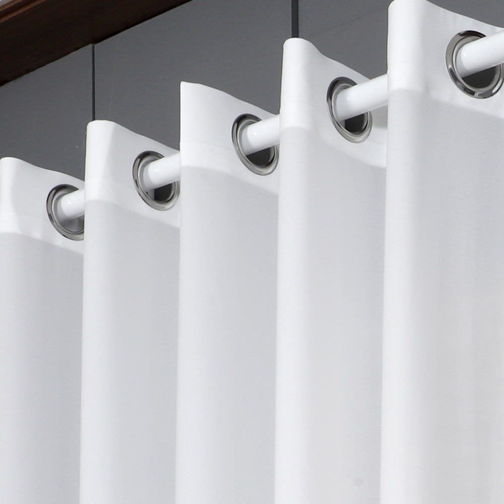 [맞춤] 화이트&블랙 AMZ 쉬폰커튼(국내산 이음새 없는 광폭) 아일렛형 호텔식커튼