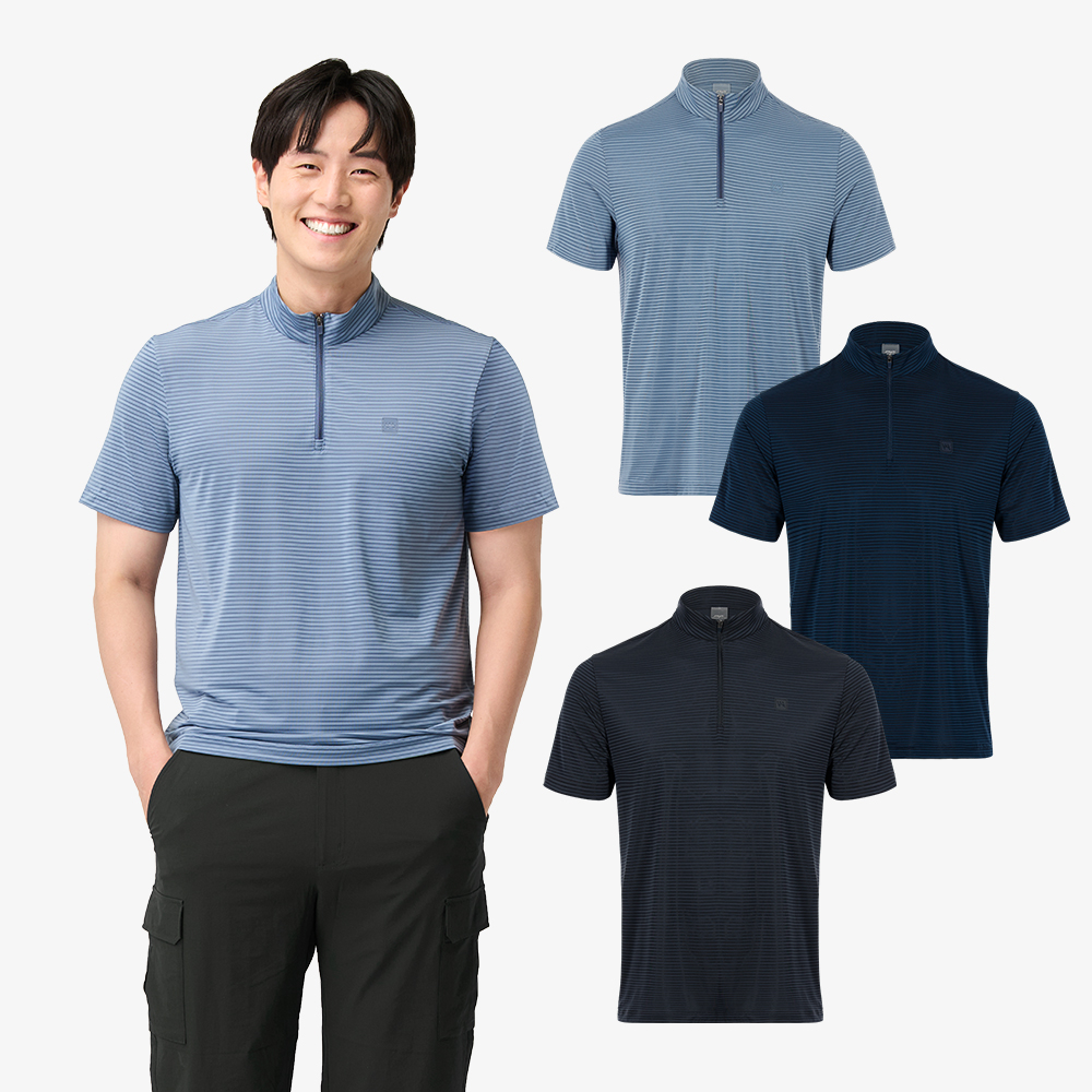 남성 반팔 집업티 S225-3125-27 - 상품 이미지