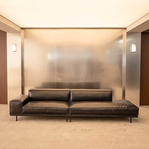 옐로우라이트 PH 27 이태리 내추럴 통가죽 천연면피 전체가죽 모듈소파 A+F 카우치