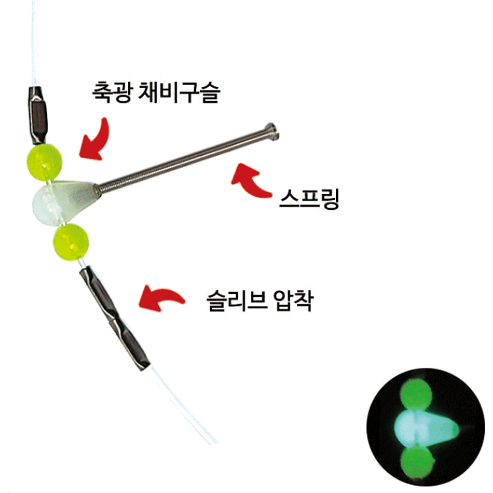 선상낚시 트리플피싱 농어 외수질 스프링 생미끼 카고 가지 낚시 기둥줄 채비 20호, 고정식 - 메인 이미지