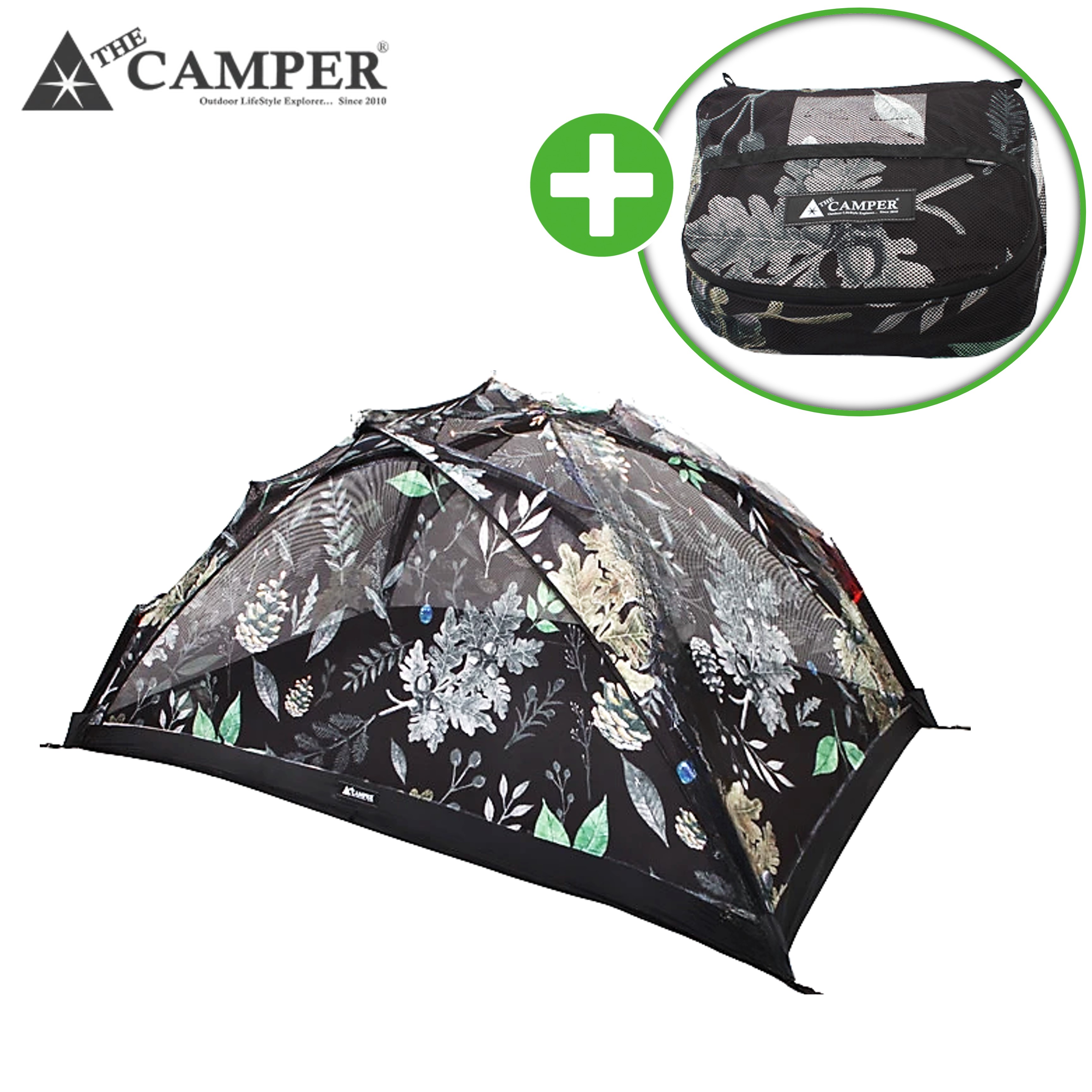 더캠퍼 마시모2P 백패킹 A형 텐트 미니멀 캠핑 경량 메쉬 이너 도토리