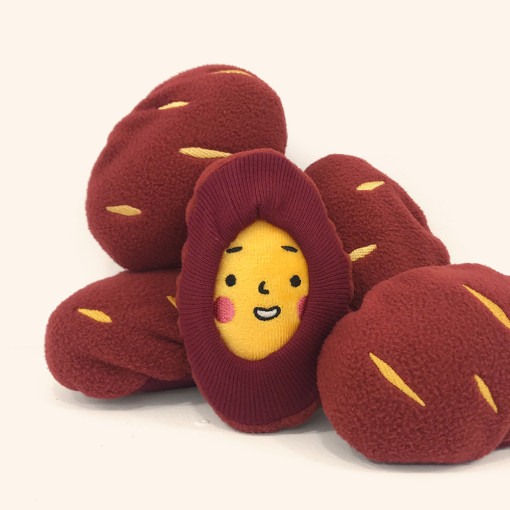 딩독 노즈워크 까먹는 고구마 삑삑 간식 장난감 1개입 - 상세 이미지 2