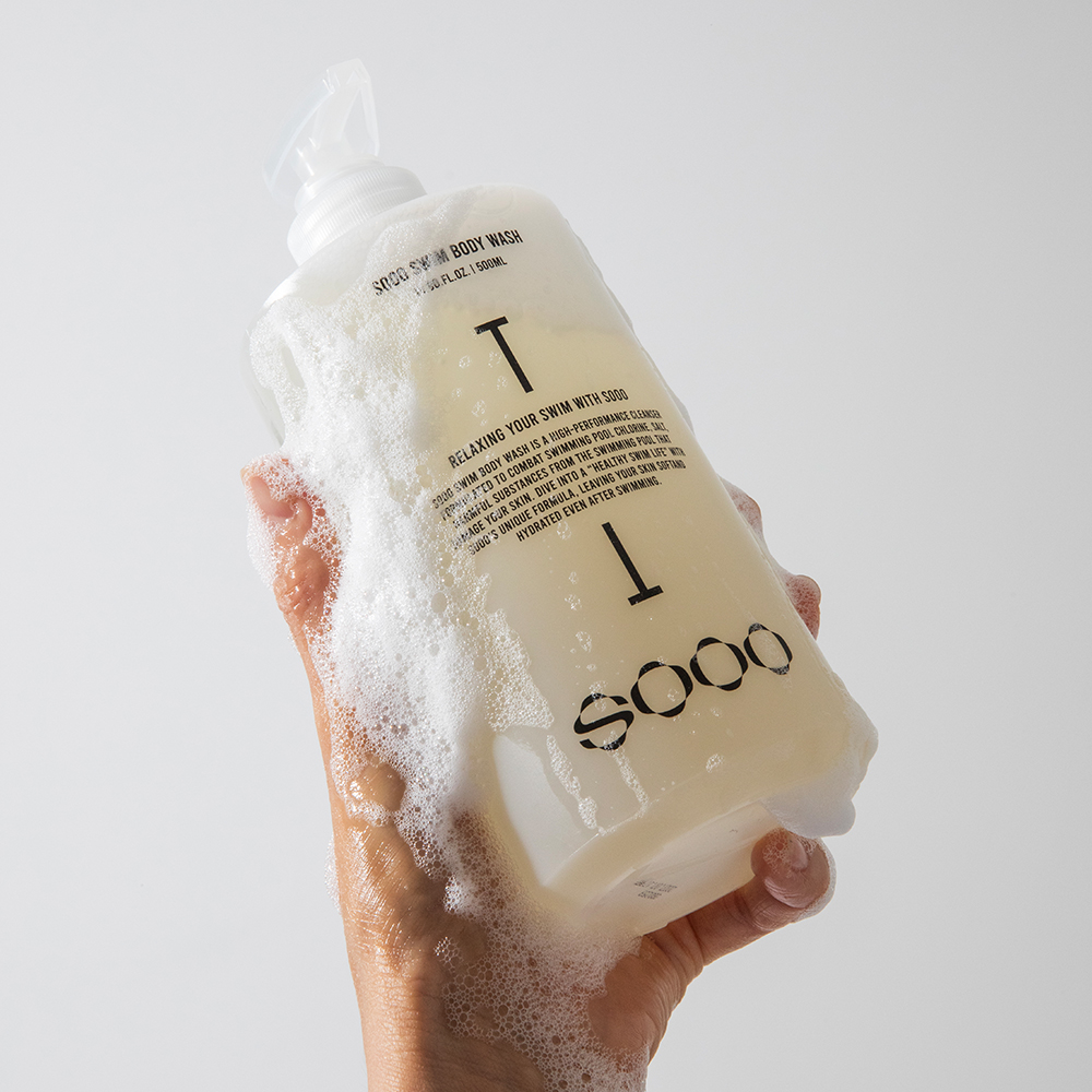 [내일배송]수영 바디워시 염소 냄새 제거 SOOO 수영장 전용 바디클렌져 500ml 이미지 4