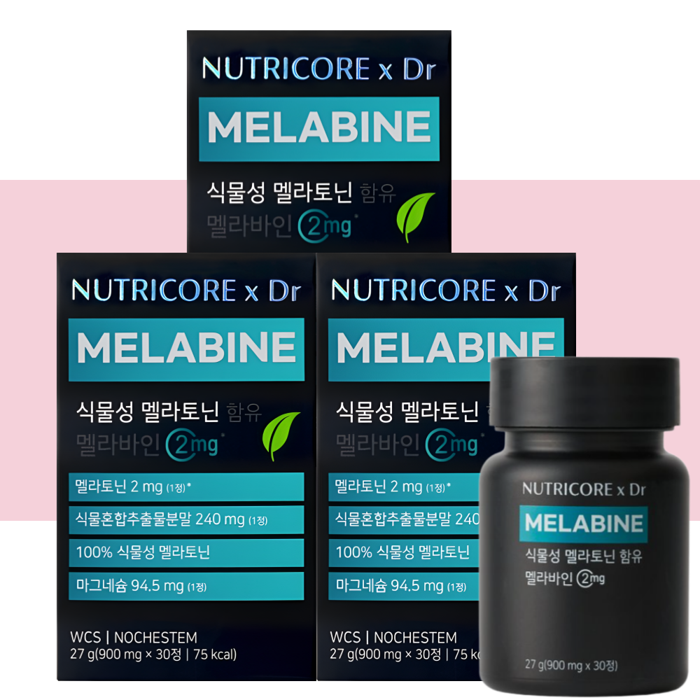 뉴트리코어 식물성 멜라토닌2mg 맬라토닌 멜라바인 30정X3박스 - 상세 이미지 5