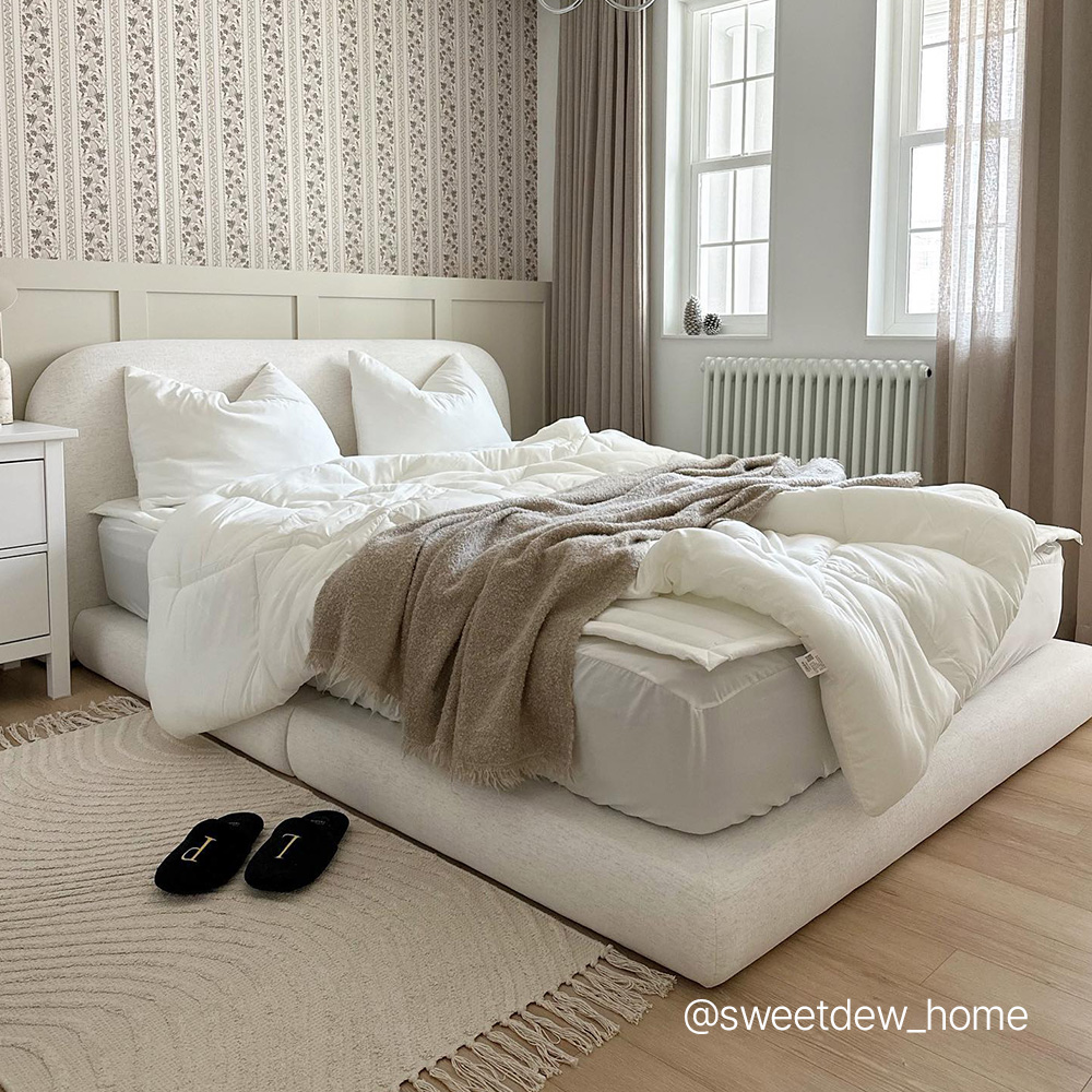 슬립퍼 티라 침대프레임 저상형 호텔 패브릭 라지킹 LK 사이즈 침대