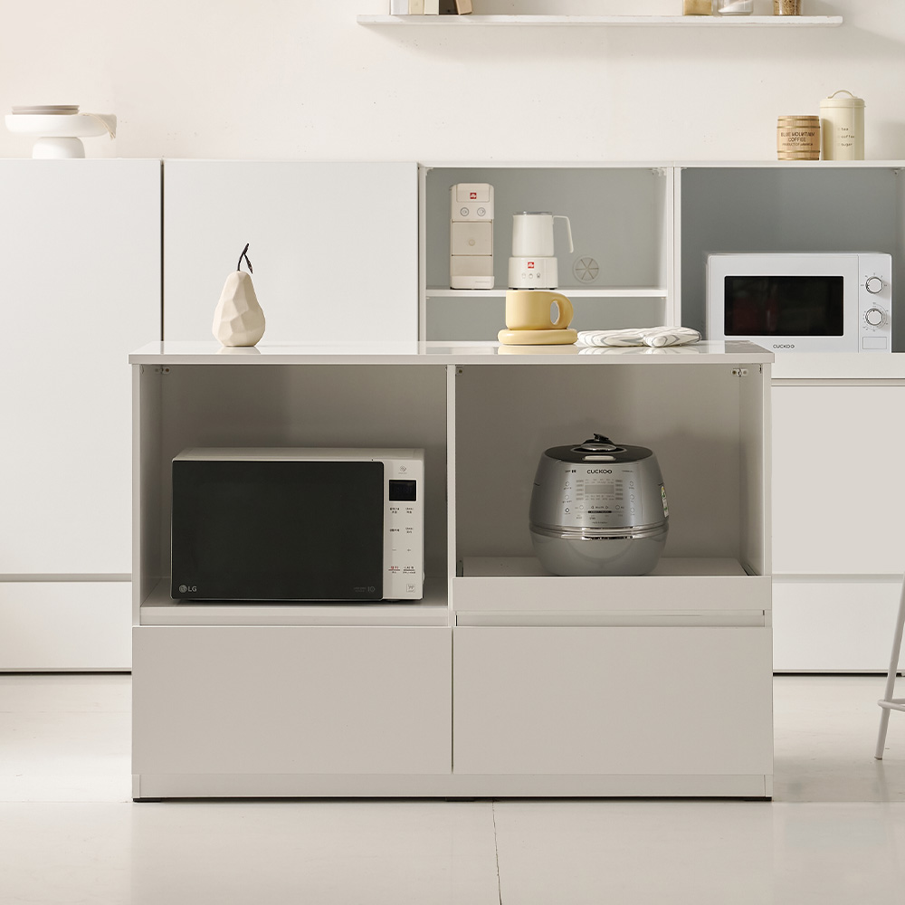 코디 E0 폭깊은 광파오븐 아일랜드 식탁 홈바 렌지대 수납장 1200X600 YDF226C