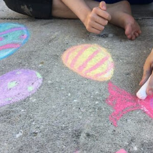 야외 바닥분필아트 7색20개 / 물로 지워지는 워셔블 바닥에 그리는 낙서... 실사용 후기 | 효과 있을까? - 상품 이미지 3