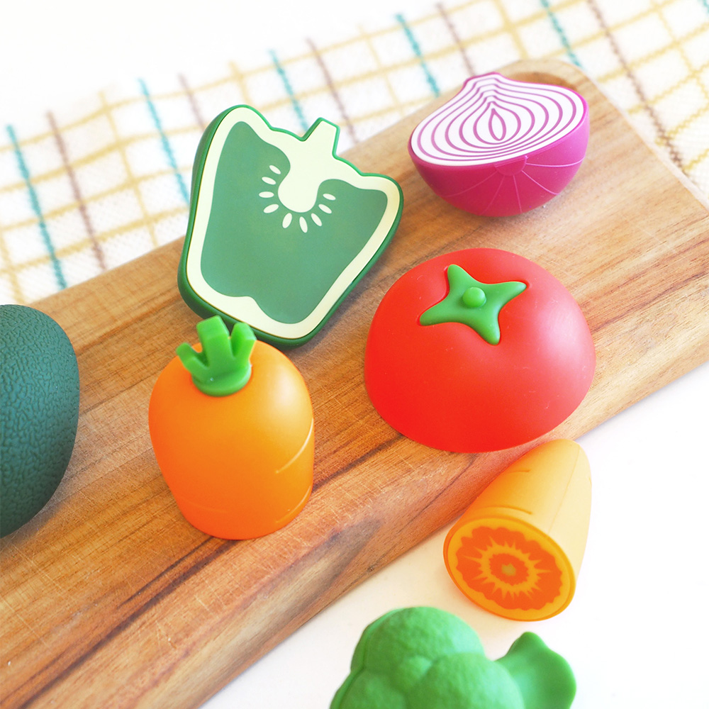MULNORY 실리콘 유아 교구 목욕놀이 주방놀이 장난감 채소