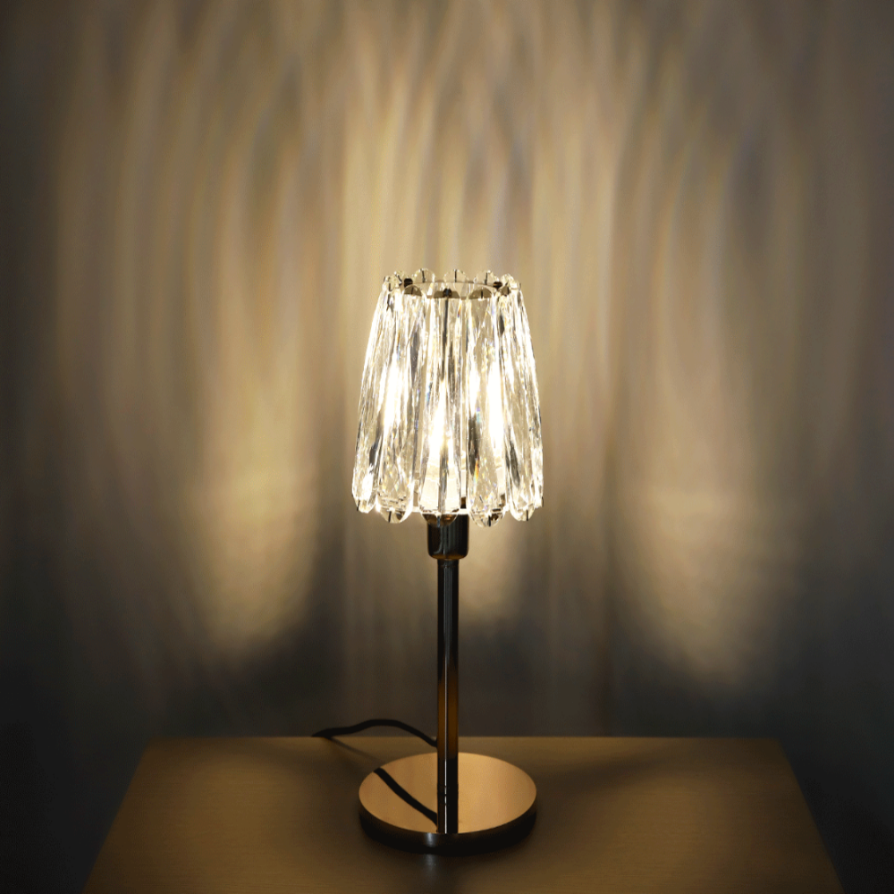 단스탠드 LED 크리스탈 침대 침실 안방 무드등 스탠드 골드 - 상품 이미지