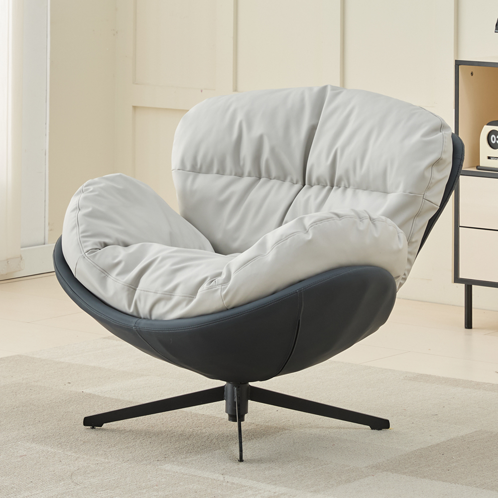 RM디자인 RM-SF 블루 편한 수유 라운지 1인 회전 의자 소파