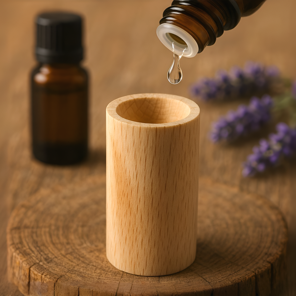 레노포프 아로마오일 확산 우드 디퓨저 천연 원목나무 발향기 확산목 기둥형 비치