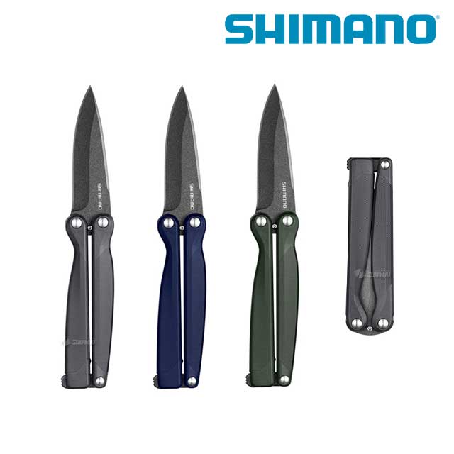 시마노 폴딩 나이프 F 접이식 낚시 캠핑 칼 불소 코팅 녹 방지 UB-211W