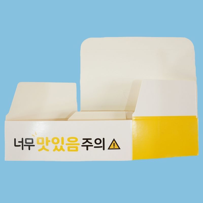 화이트지 모두종이박스 소 200매 상자 치킨 닭강정 와플 포장용기 배달 - 상세 이미지 4