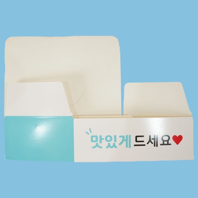 화이트지 모두종이박스 대 200매 상자 치킨 닭강정 와플 포장용기 배달 - 상세 이미지 3