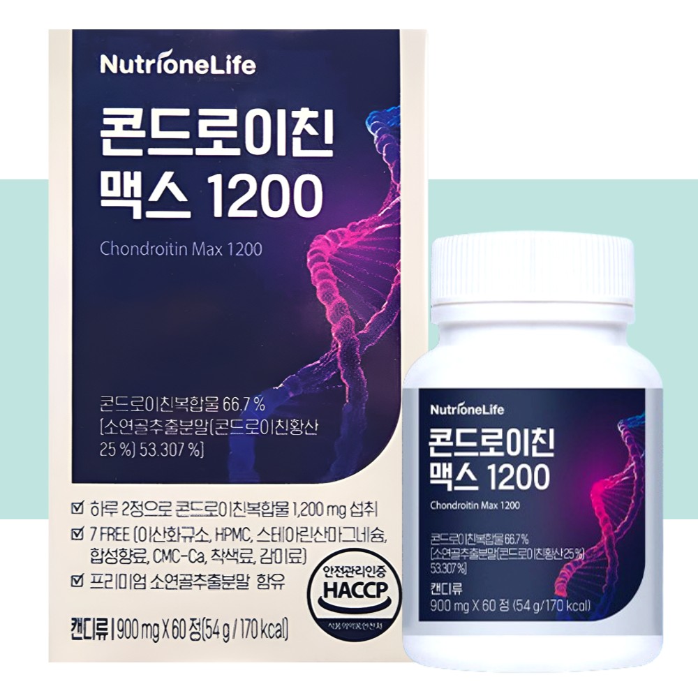 뉴트리원 콘드로이친 1200 맥스 콘도로이친 60정X1박스 - 메인 이미지