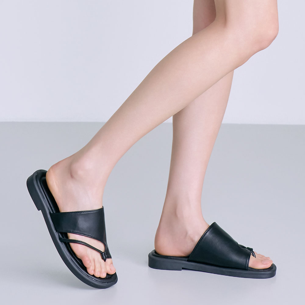 에스유니 와이드 스트랩 여성 플랫 엄지 쪼리 슬리퍼 여름 바캉스 휴가 2.5cm - 상세 이미지 3