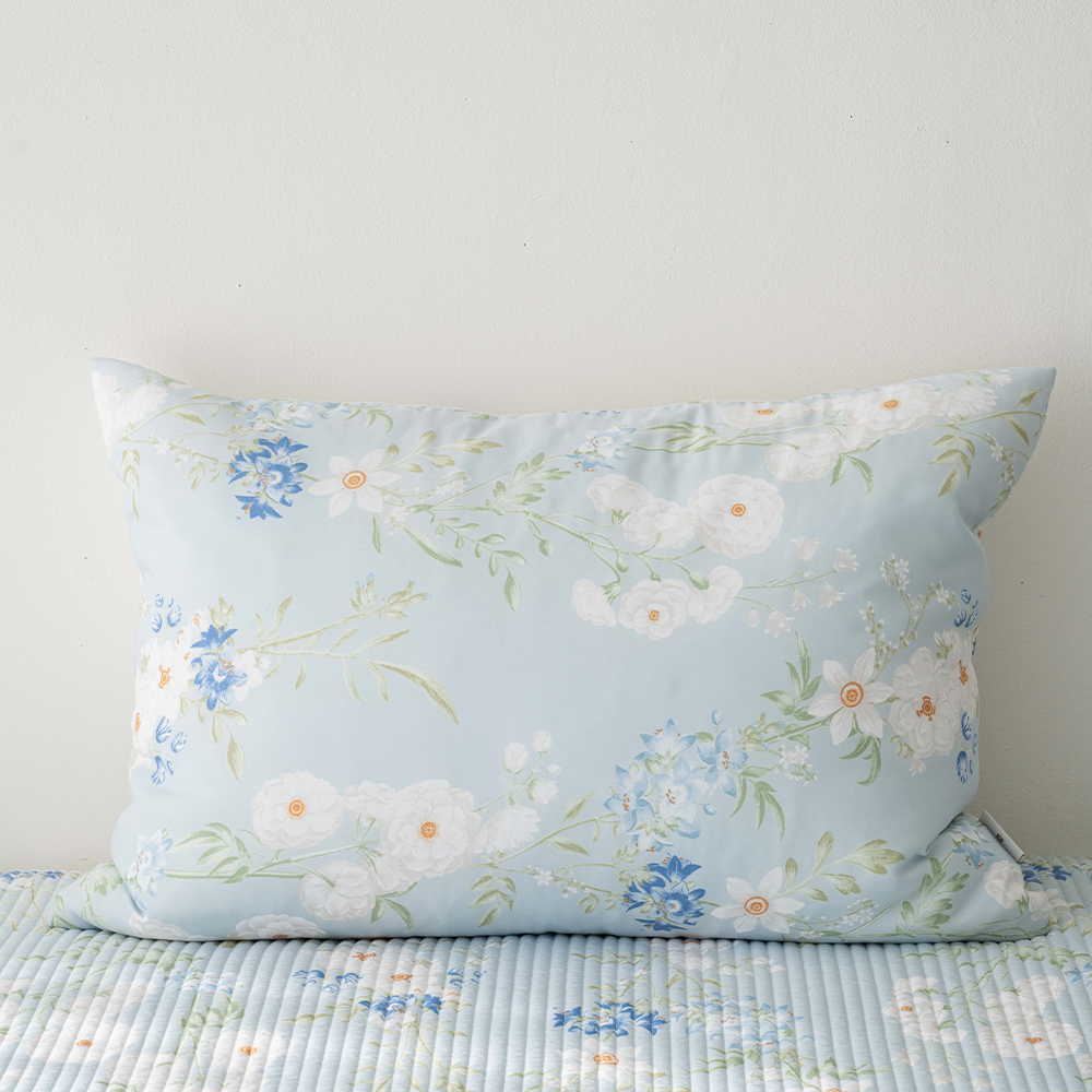 송화침장 모달100% 양면베개 플라워 로망 텐셀 50x70cm 베개커버