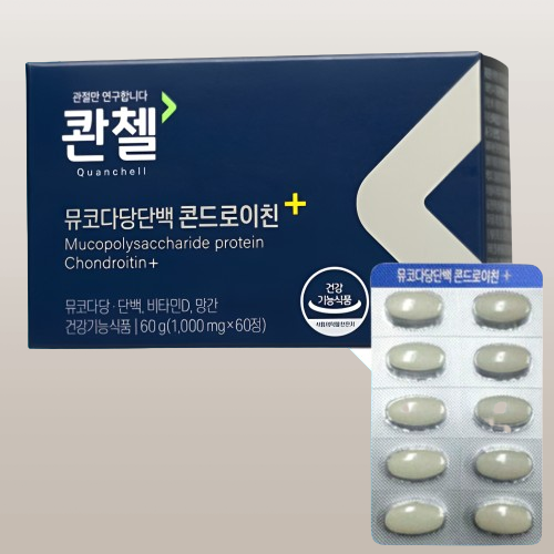 콴첼 콘드로이친 PLUS 철갑상어 뮤코다당단백 콘도로이친 60정X2개 - 상세 이미지 2