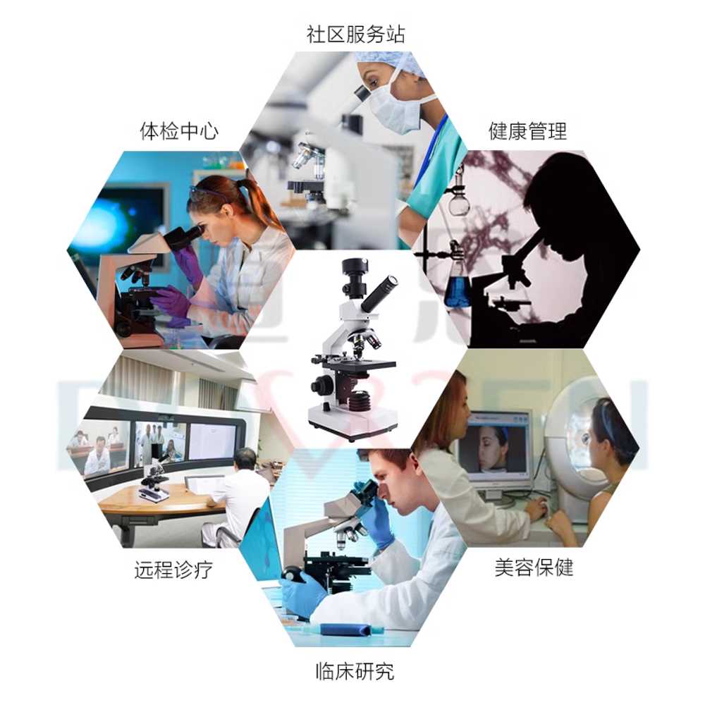 생물 현미경 과학실 연구실 세포 확대경 샘플 분석기 단안경 7인치 - 상세 이미지 5