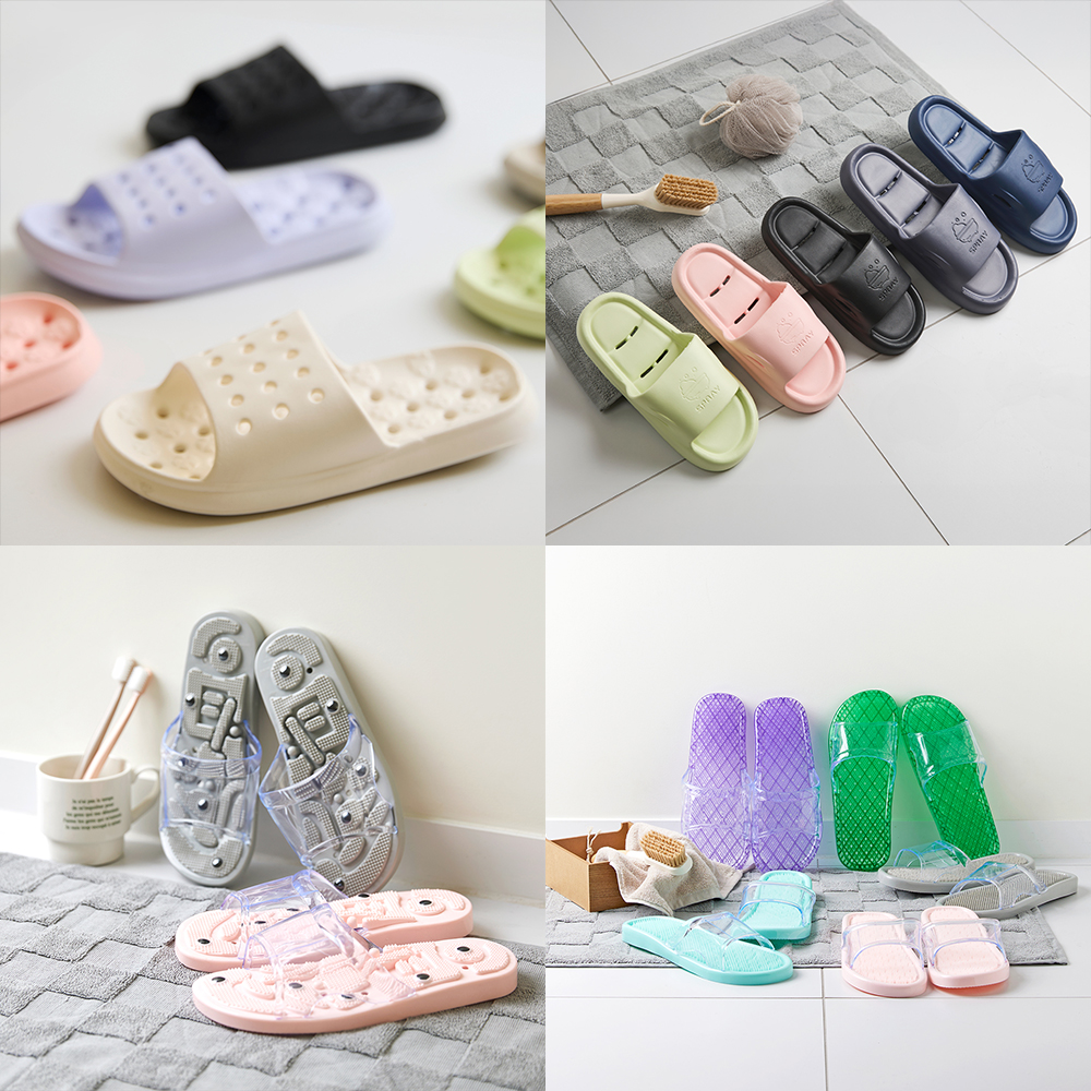 크린리빙 물빠짐 미끄럼 방지 욕실화 화장실 슬리퍼 모음전