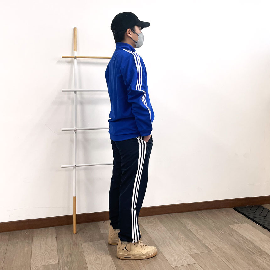 아디다스 삼선 져지 남자 우븐 트레이닝복 세트 트랙탑 블루블랙 H12202 이미지 7