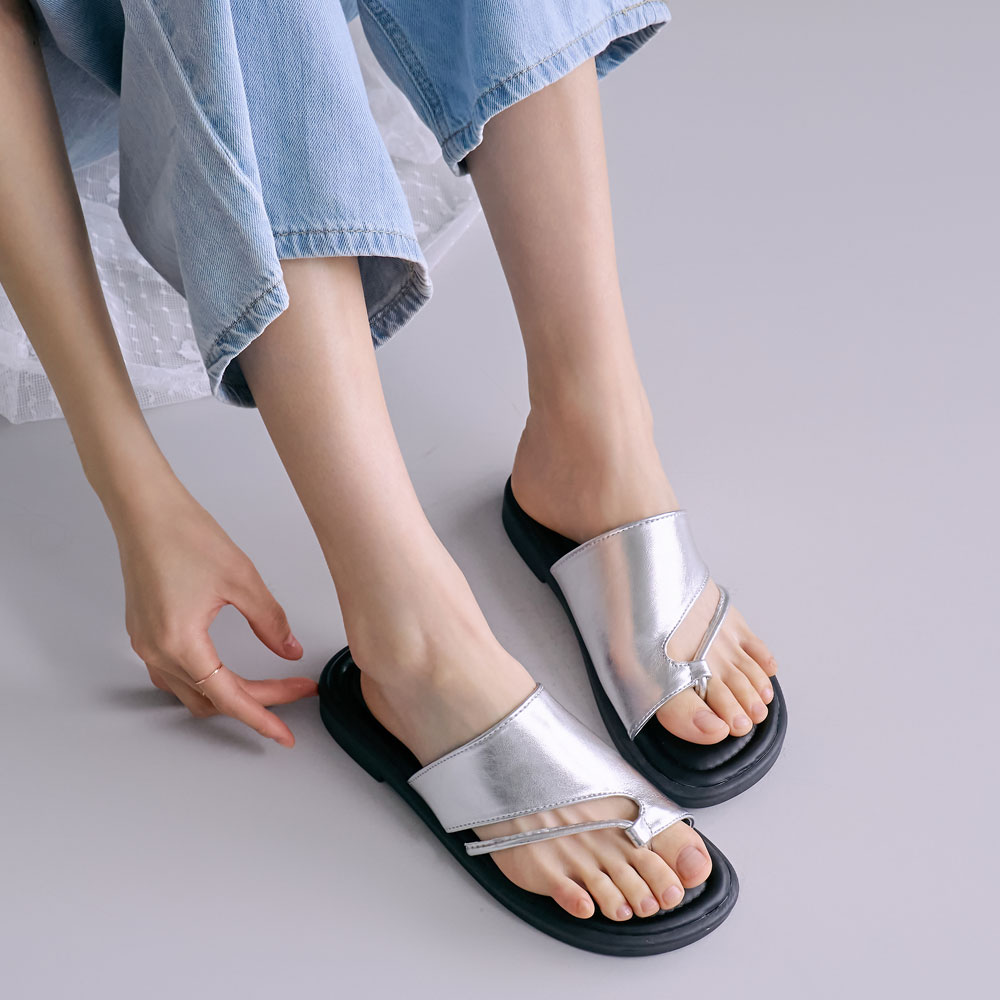 에스유니 와이드 스트랩 여성 플랫 엄지 쪼리 슬리퍼 여름 바캉스 휴가 2.5cm - 상세 이미지 4