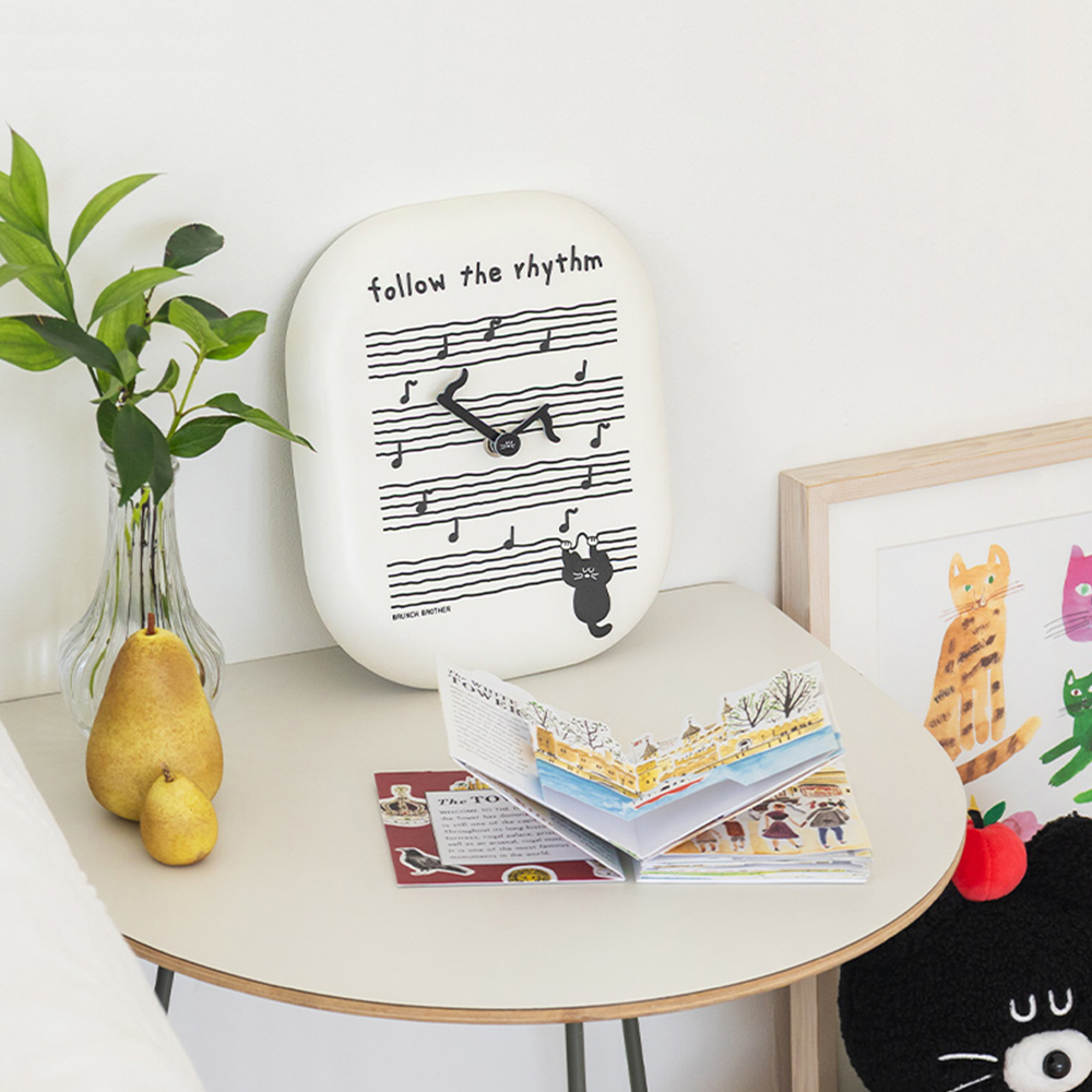 사각벽시계 감성 포인트 벽시계 건전지 무소음 - 상세 이미지 3
