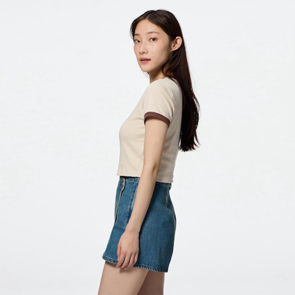 지유 그래픽 링거 T Haribo 크롭 반팔 티셔츠 356593 - 상세 이미지 3