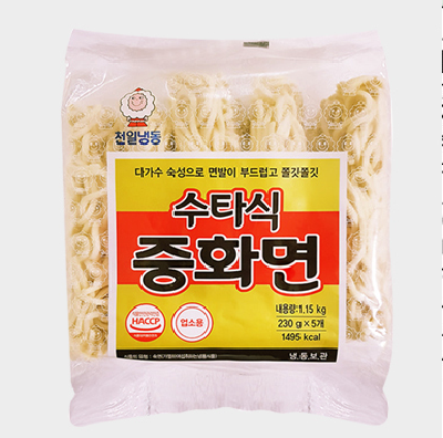 수타식중화면 천일 1.15kg : 식재온