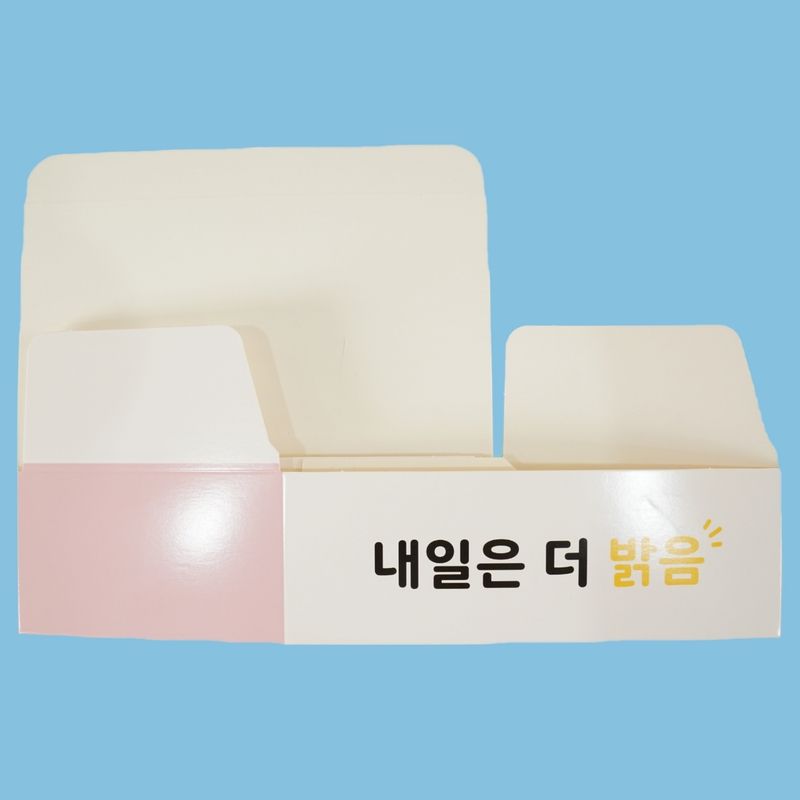 화이트지 모두종이박스 중 200매 상자 치킨 닭강정 와플 포장용기 배달 - 상세 이미지 3